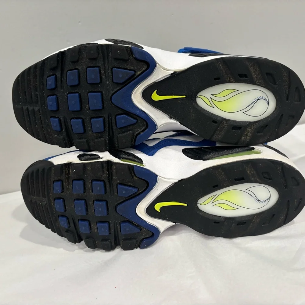 Nike Air Griffey Max 1 Size 7 Youth Blue and White Sneakers with Black Accents
